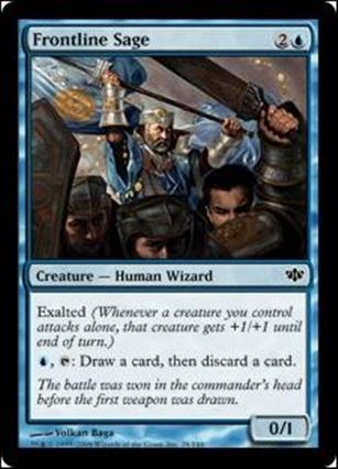 Magic the Gathering: Conflux (Base Set) card 28 Frontline Sage