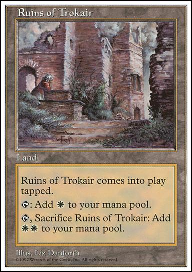 Magic the Gathering: 5th Edition (Base Set) card 422 Ruins of Trokair