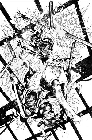 Vampirella: The Dark Powers issue 4-F Jonathan Lau 1:7 Black & White Virgin Cover