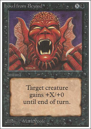 Magic the Gathering: Unlimited (Base Set) card 112 Howl from Beyond