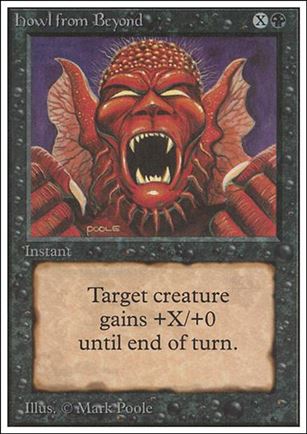 Magic the Gathering: Unlimited (Base Set) card 112 Howl from Beyond