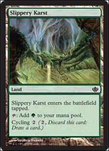 Magic the Gathering: Duel Decks: Garruk vs. Liliana (Base Set) card 26 Slippery Karst