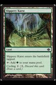 Magic the Gathering: Duel Decks: Garruk vs. Liliana (Base Set) card 26 Slippery Karst