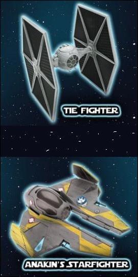 Star Wars: The Official Starships & Vehicles Collection  item 3 Tie Fighter and Jedi Starfighter