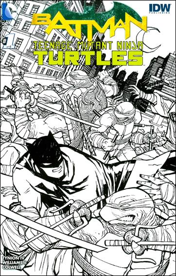 Batman/Teenage Mutant Ninja Turtles issue 1-MQ Cliff Chiang Midtown Comics Black & White Cover