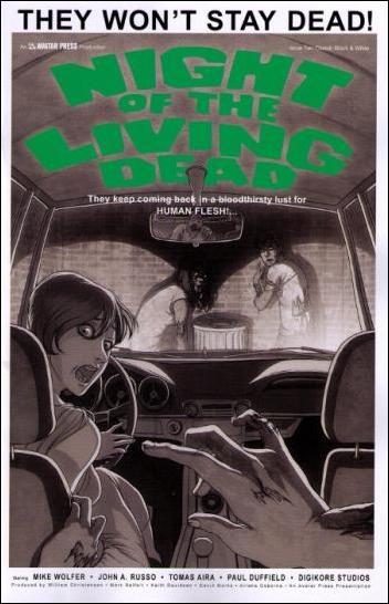 Night of the Living Dead (2010) issue 2-E Classic Black & White Cover
