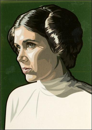 Star Wars Galaxy: Series 5 (Foil Subset) card 12-C Princess Leia Gold Foil 1/770