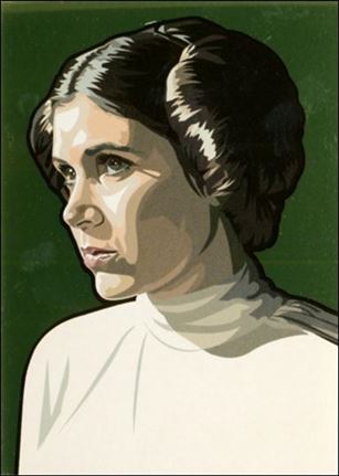 Star Wars Galaxy: Series 5 (Foil Subset) card 12-C Princess Leia Gold Foil 1/770