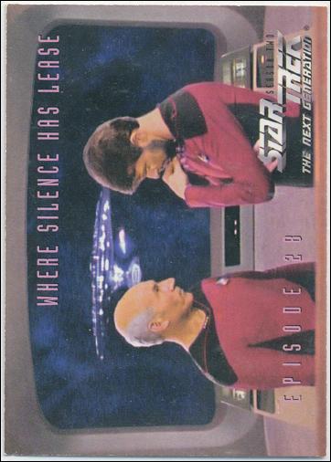 Star Trek: The Next Generation - The Episode Collection Season Two (Base Set) card 139 Where Silence Has Lease, Episode 28A