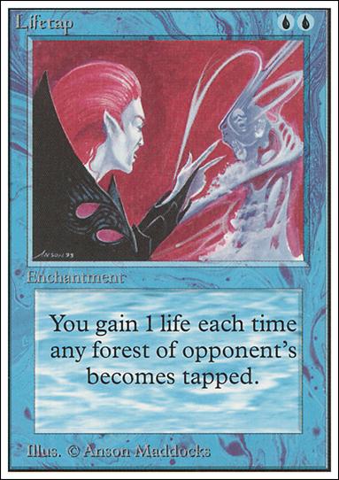 Magic the Gathering: Unlimited (Base Set) card 62 Lifetap