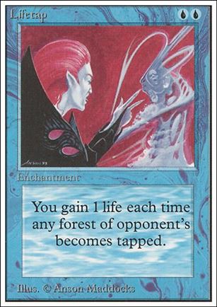 Magic the Gathering: Unlimited (Base Set) card 62 Lifetap