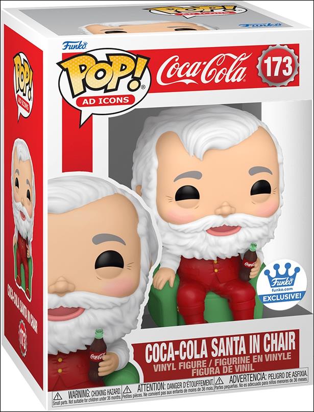 POP! Ad Icons figure 173 Coca-Cola Santa in Chair Funko Shop Exclusive