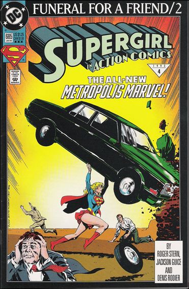 Action Comics (1938) issue 685-C Green Logo Cover (3rd Printing)