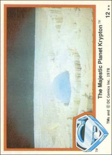 Superman (Movie) Series 1 (Base Set) card 12 The Majestic Planet Krypton