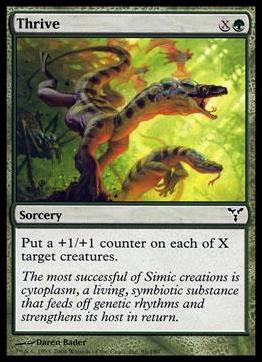 Magic the Gathering: Dissension (Base Set) card 98 Thrive