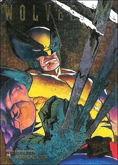 1995 Fleer Ultra X-Men (Hunters & Stalkers Subset) card 7 Wolverine (Rainbow Foil)