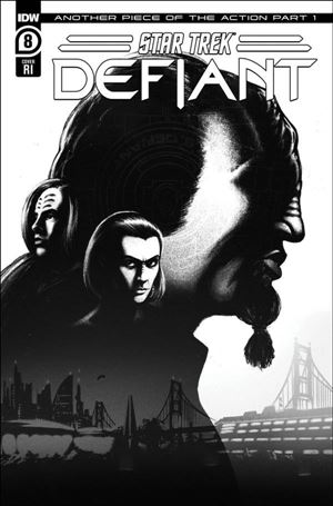 Star Trek: Defiant issue 8-D Mike Feehan 1:10 B&W Cover
