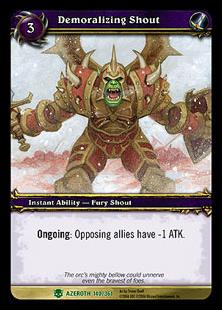 World of Warcraft: Heroes of Azeroth (Base Set) card 140 Demoralizing Shout
