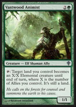 Magic the Gathering: Worldwake (Base Set) card 116 Vastwood Animist