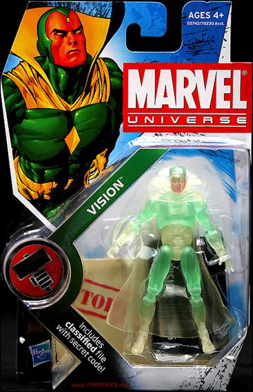 Marvel Universe (Series 2) figure 006-C Vision (Translucent - Silver Age)