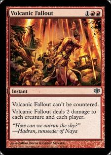 Magic the Gathering: Conflux (Base Set) card 74 Volcanic Fallout