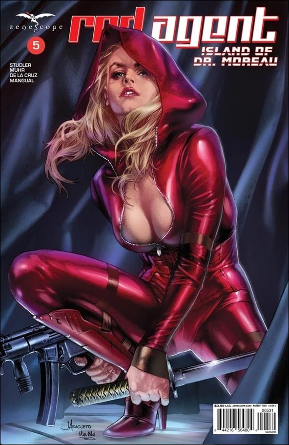 Red Agent: Island of Dr. Moreau issue 5-C Jay Anacleto Cover