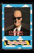 Max Headroom (Base Set) card 2 Stardom... I love it - love it!