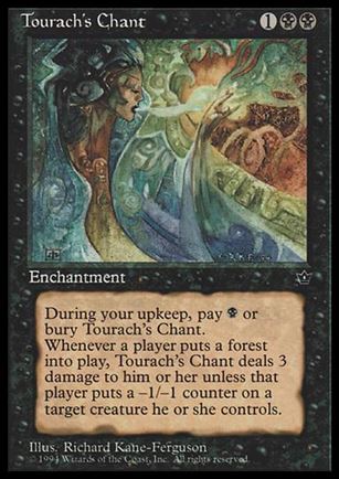 Magic the Gathering: Fallen Empires (Base Set) card 47 Tourach's Chant