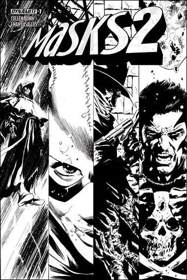 Masks 2 issue 7-E Butch Guice 1:15 Black & White Cover