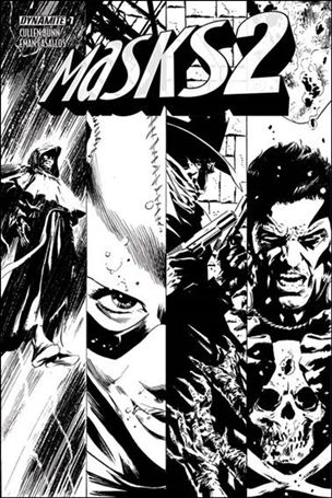 Masks 2 issue 7-E Butch Guice 1:15 Black & White Cover