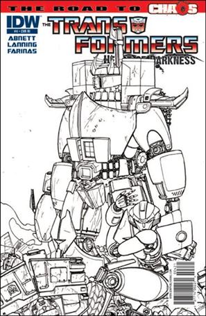 Transformers: Heart of Darkness issue 4-D Ulises Farinas B&W 1:10 Cover
