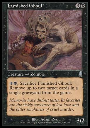 Magic the Gathering: Odyssey (Base Set) card 135 Famished Ghoul