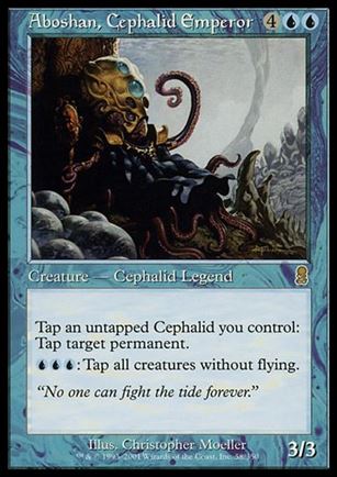 Magic the Gathering: Odyssey (Base Set) card 58 Aboshan, Cephalid Emperor