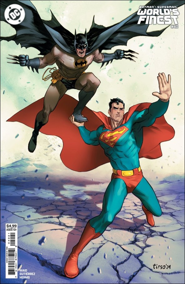 Batman/Superman: World's Finest issue 40-B Tirso Cons Cardstock Cover