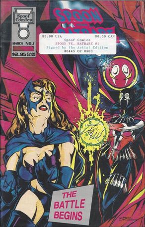 Spoof Comics Presents Spoon vs Batbabe issue 1-C Bagged Signed Edition 1/500