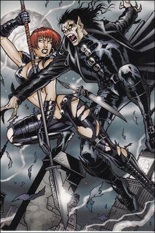 Lady Death and the Women of Chaos!: Love Bites (Base Set) card 64 Staking the Goth