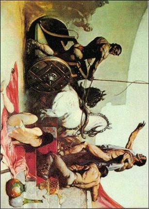 Frazetta II: The Legend Continues  (Base Set) card 35 Roman Chariot