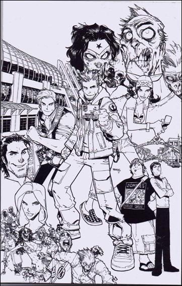 Fanboys vs Zombies issue 1-G Humberto Ramos 1:50 Virgin Sketch Cover