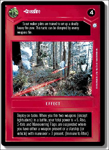 Star Wars: Endor Limited (Base Set) card 31 Crossfire
