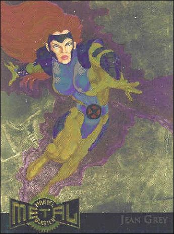 Marvel Metal (Metal Blasters Subset) card 8-B Jean Grey (Gold Foil)