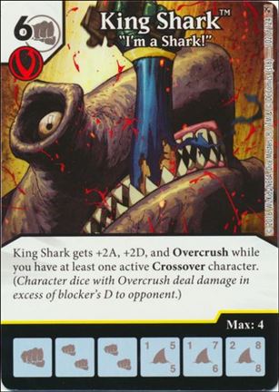 DC Comics Dice Masters Green Arrow and The Flash card 102 King Shark: 