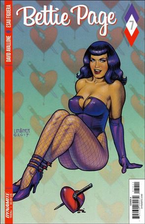 Bettie Page (2017) issue 7 Joseph Michael Linsner Cover