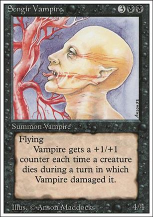 Magic the Gathering: Revised (Base Set) card 129 Sengir Vampire
