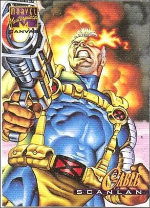 1995 Marvel Masterpieces (Canvas Subset) card 4 Cable