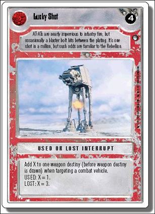 Star Wars: Hoth Revised (Base Set) card 135 Lucky Shot