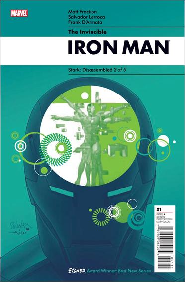 Invincible Iron Man (2008) issue 21 Salvador Larroca Cover
