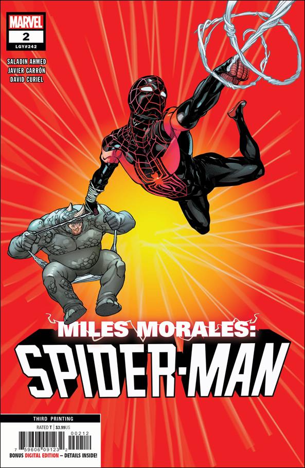 Miles Morales: Spider-Man (2018) issue 2-D Javier Garron Cover (3rd Printing)
