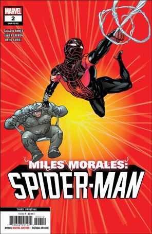 Miles Morales: Spider-Man (2018) issue 2-D Javier Garron Cover (3rd Printing)