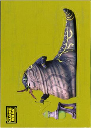 Star Wars: The Clone Wars Trading Card Stickers (Base Set) card 15 Ziro the Hutt