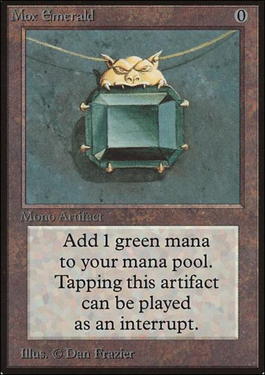 Magic the Gathering: Limited Edition Beta (Base Set) card 263 Mox Emerald